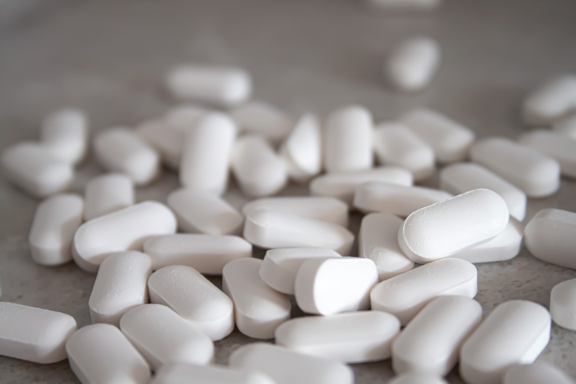 tylenol pills on counter